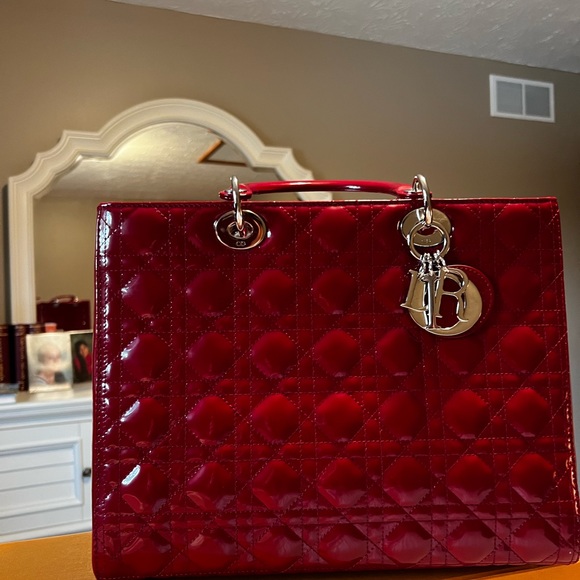 π― % Authentic Dior Red. Silver Hardware. - Picture 5 of 13